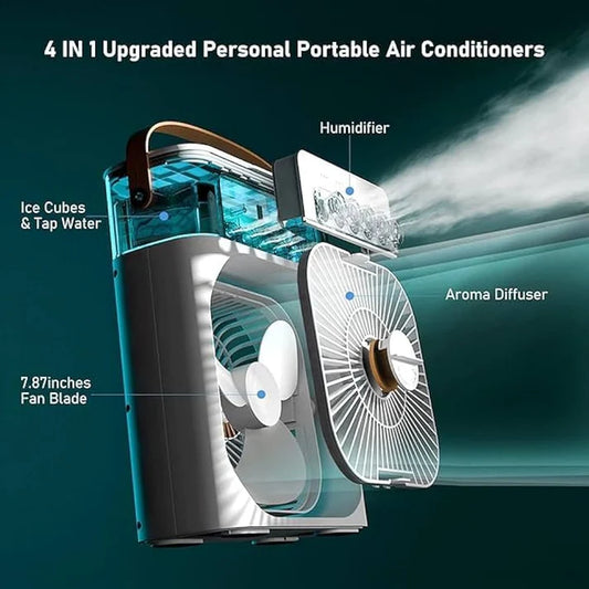 Portable USB Electric Fan & Air Cooler
