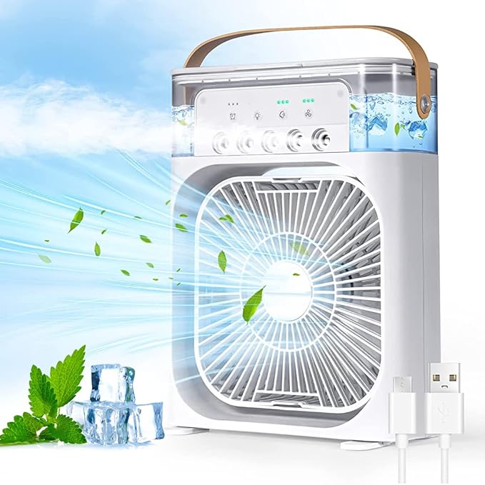 Portable USB Electric Fan & Air Cooler