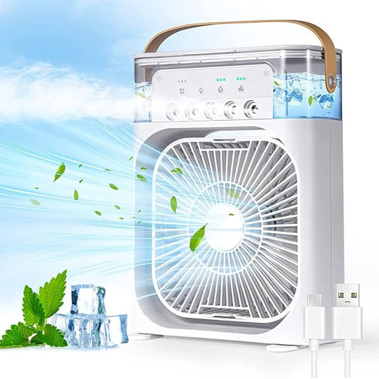 Portable USB Electric Fan & Air Cooler